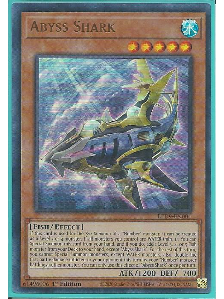 Abyss Shark - LED9-EN001 - Ultra Rare 1st Edition 1