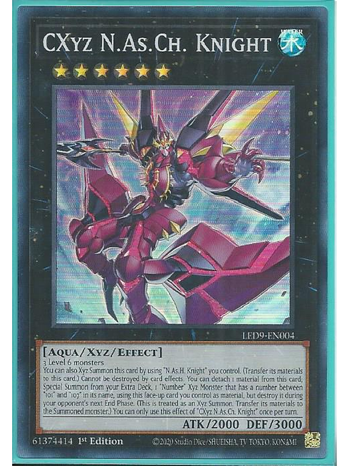 CXyz N.As.Ch. Knight - LED9-EN004 - Super Rare 1st Edition 1