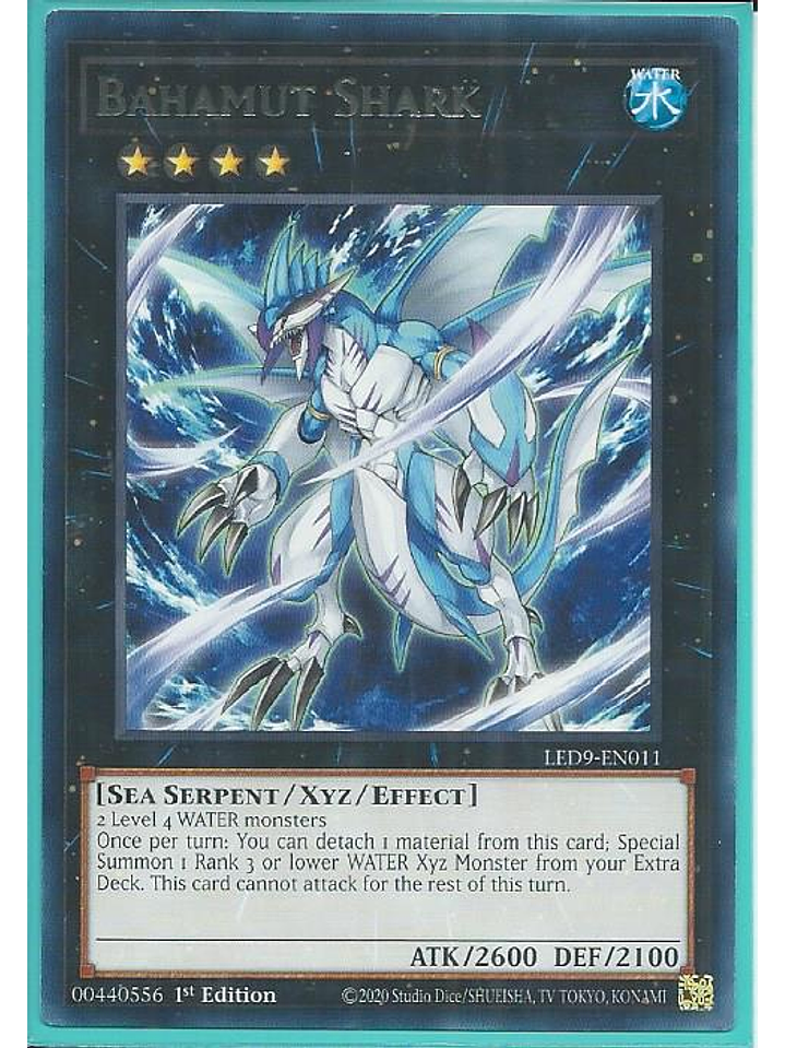 Bahamut Shark - LED9-EN011 - Rare 1st Edition 1