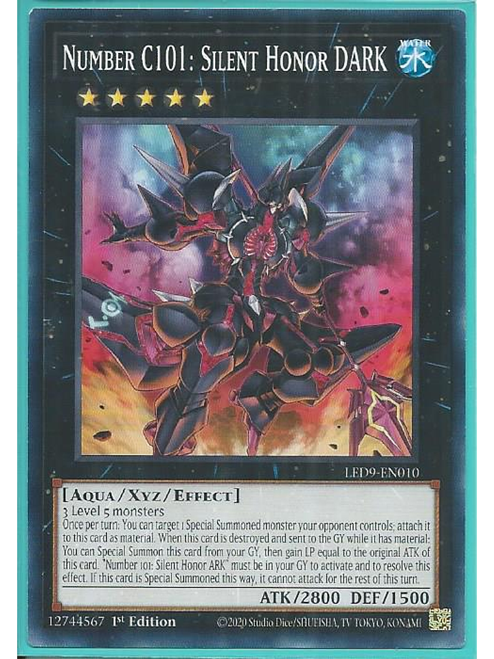 Number C101: Silent Honor DARK - LED9-EN010 - Common 1st Edition 1