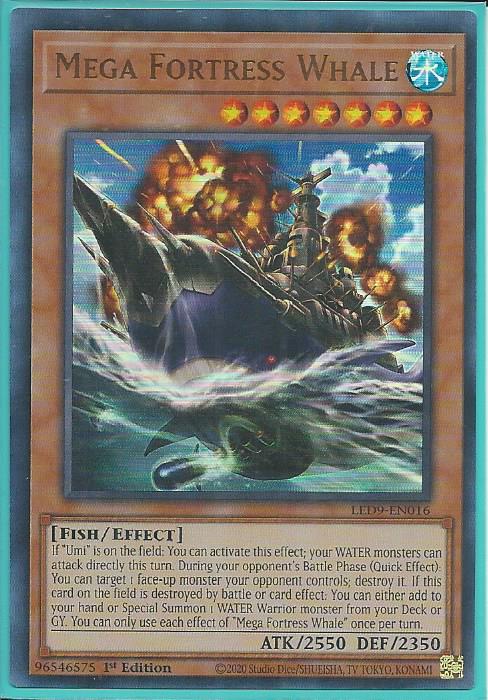Mega Fortress Whale - LED9-EN016 - Ultra Rare 1st Edition