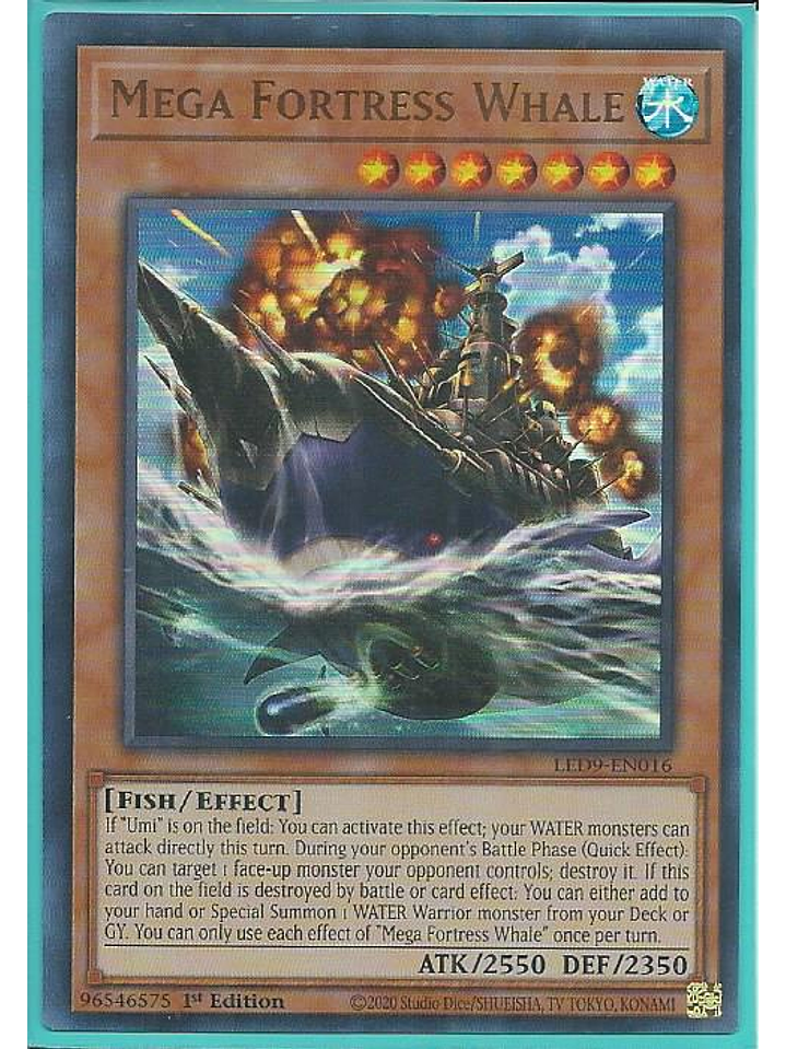 Mega Fortress Whale - LED9-EN016 - Ultra Rare 1st Edition 1