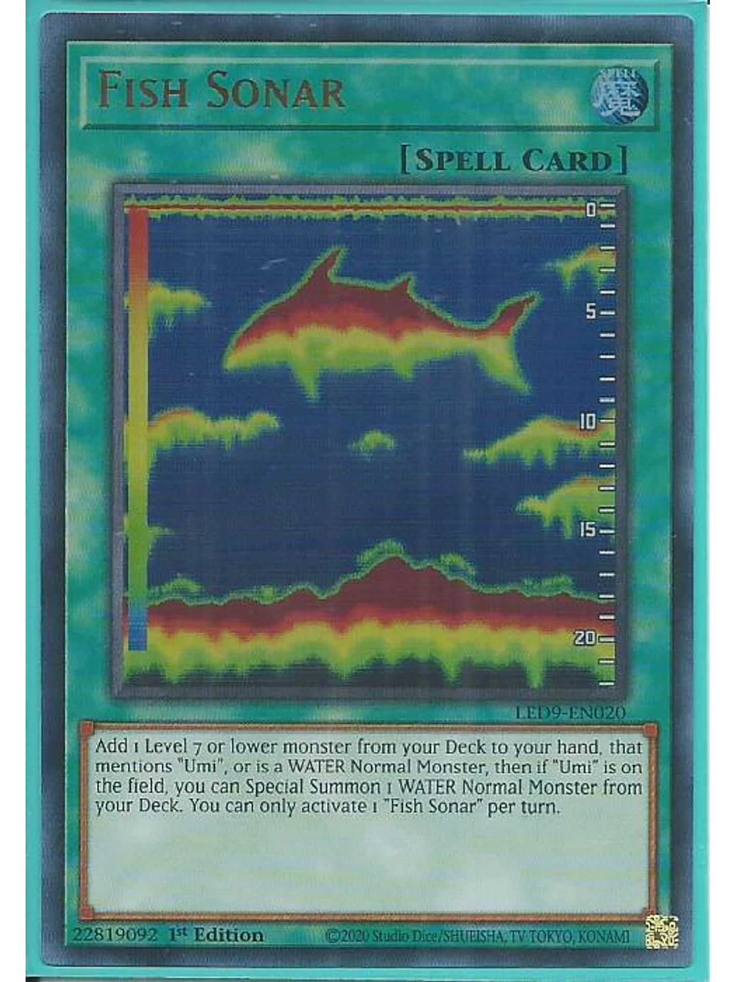 Fish Sonar - LED9-EN020 - Ultra Rare 1st Edition 1