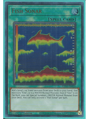 Fish Sonar - LED9-EN020 - Ultra Rare 1st Edition