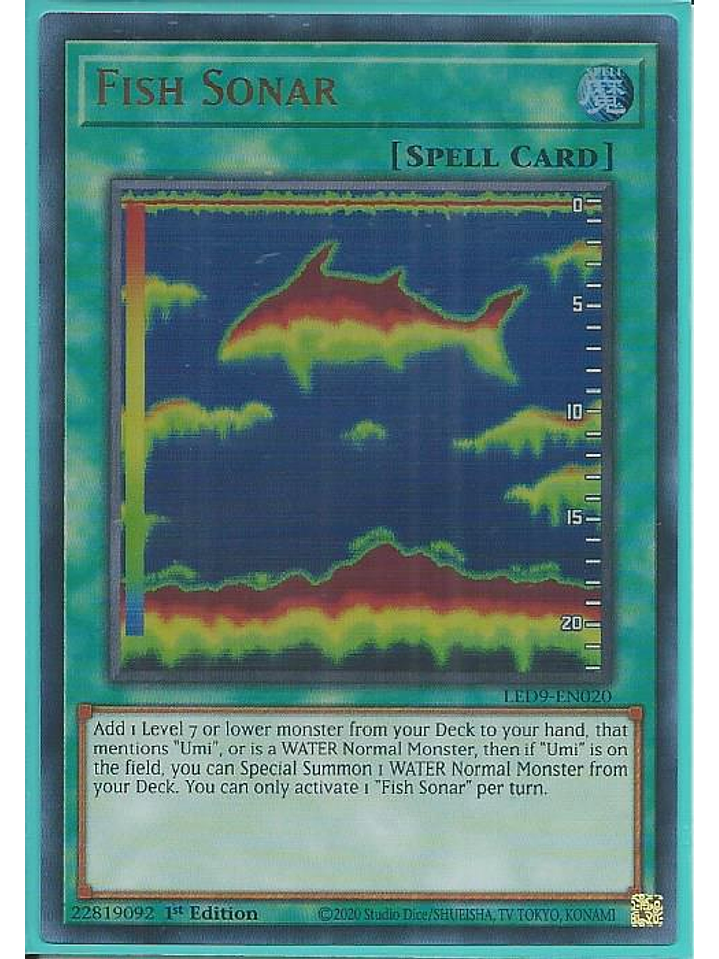 Fish Sonar - LED9-EN020 - Ultra Rare 1st Edition 1