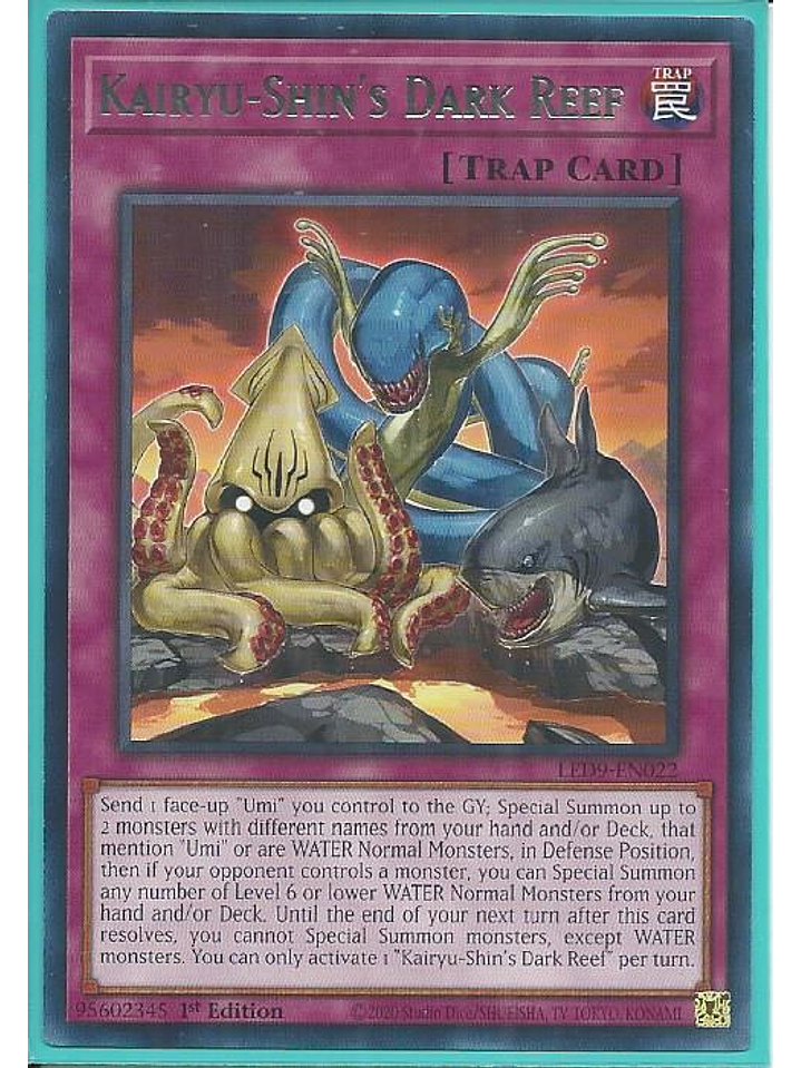 Kairyu-Shin's Dark Reef - LED9-EN022 - Rare 1st Edition 1