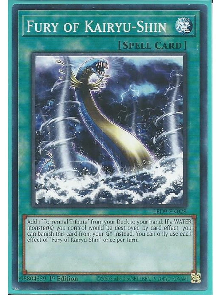 Fury of Kairyu-Shin - LED9-EN028 - Common 1st Edition 1