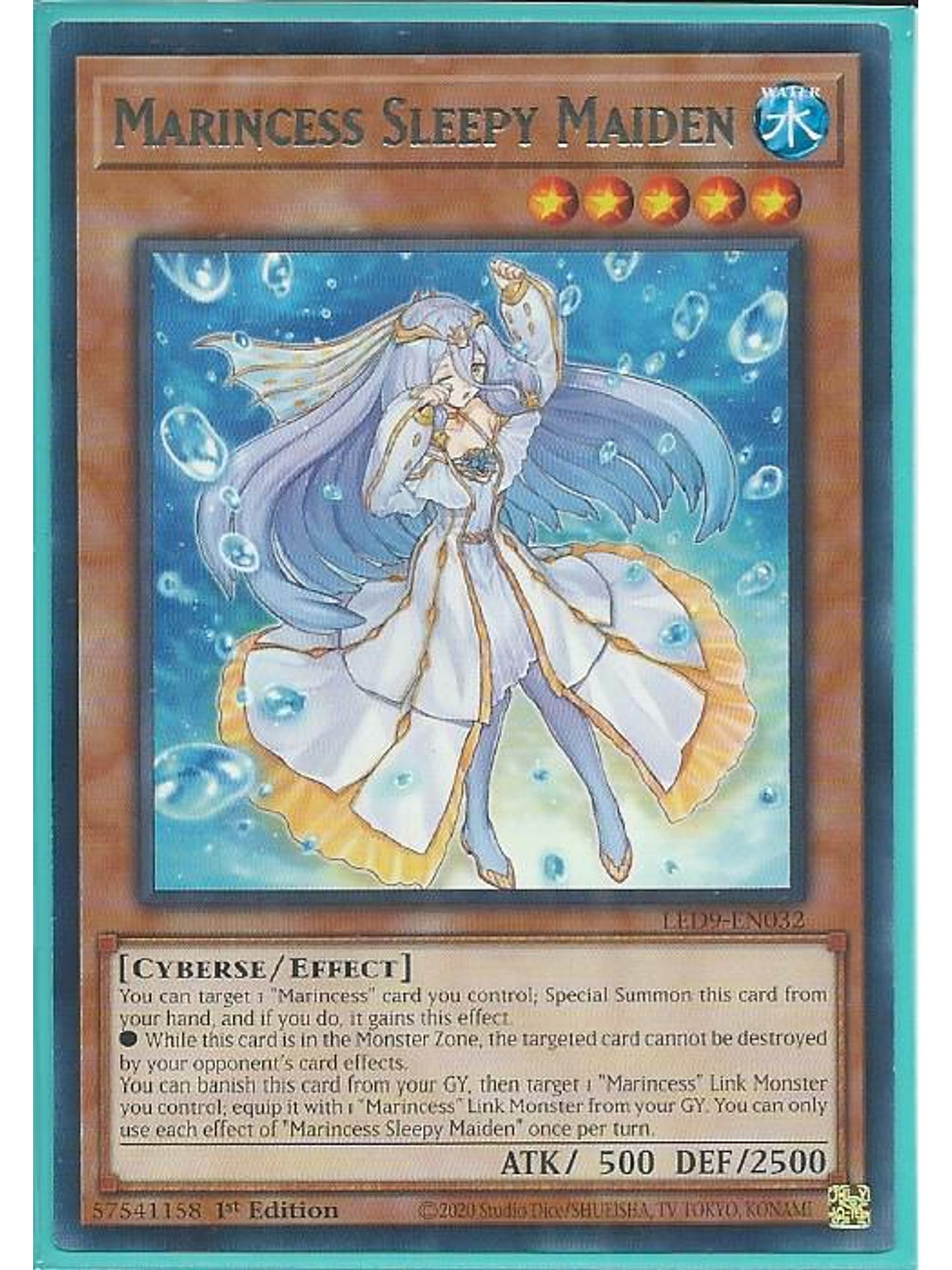 Marincess Sleepy Maiden - LED9-EN032 - Rare 1st Edition 1