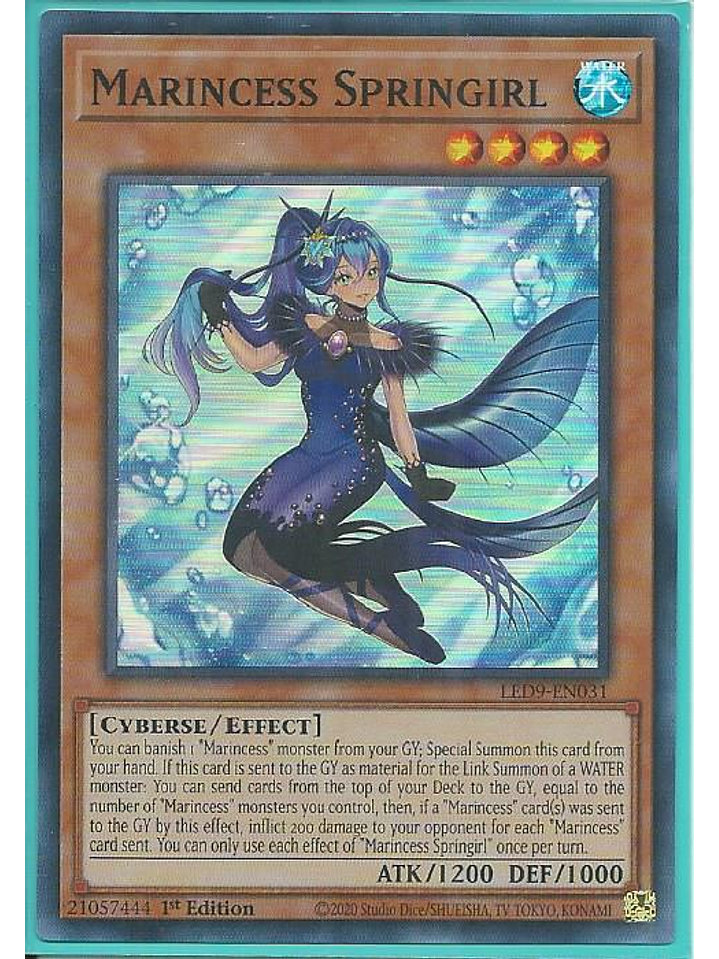 Marincess Springirl - LED9-EN031 - Super Rare 1st Edition 1