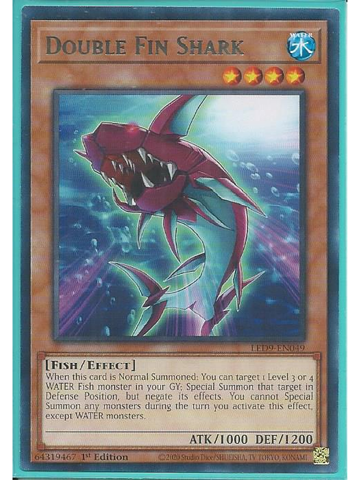 Double Fin Shark - LED9-EN049 - Rare 1st Edition 1
