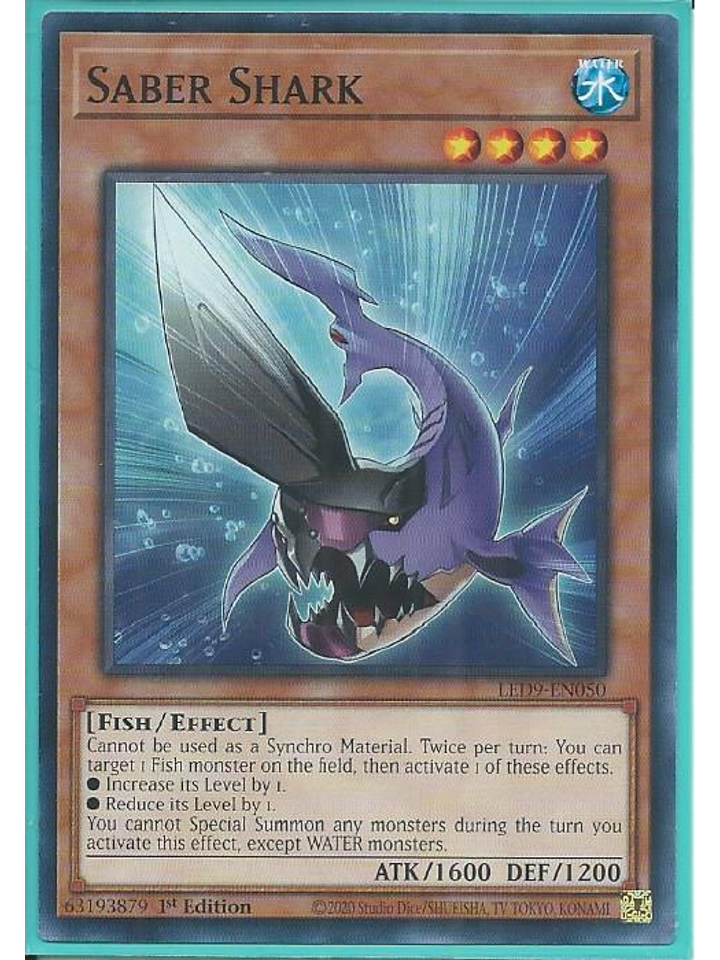 Saber Shark - LED9-EN050 - Common 1st Edition 1