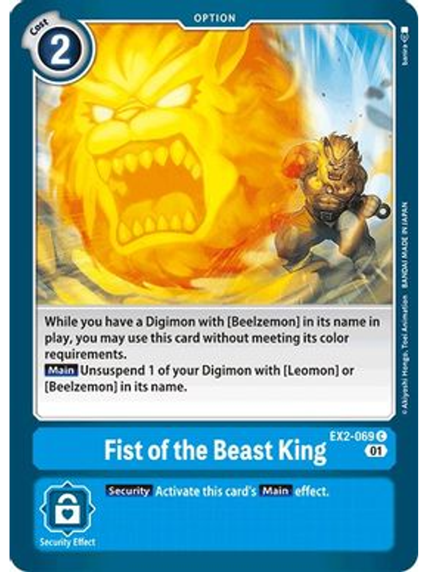 EX2-069 C Fist of the Beast King  1