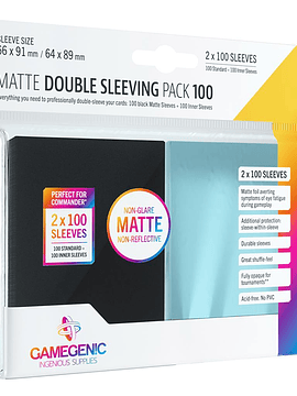 Protectores Standard MATTE PRIME Double Sleeving Pack (x100)