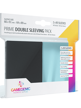 Protectores Standard PRIME Double Sleeving Pack (x80)
