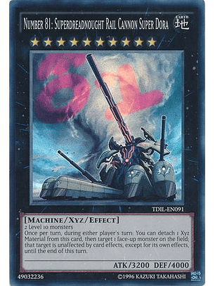 Number 81: Superdreadnought Rail Cannon Super Dora - TDIL-EN091 -Super Rare Unlimited