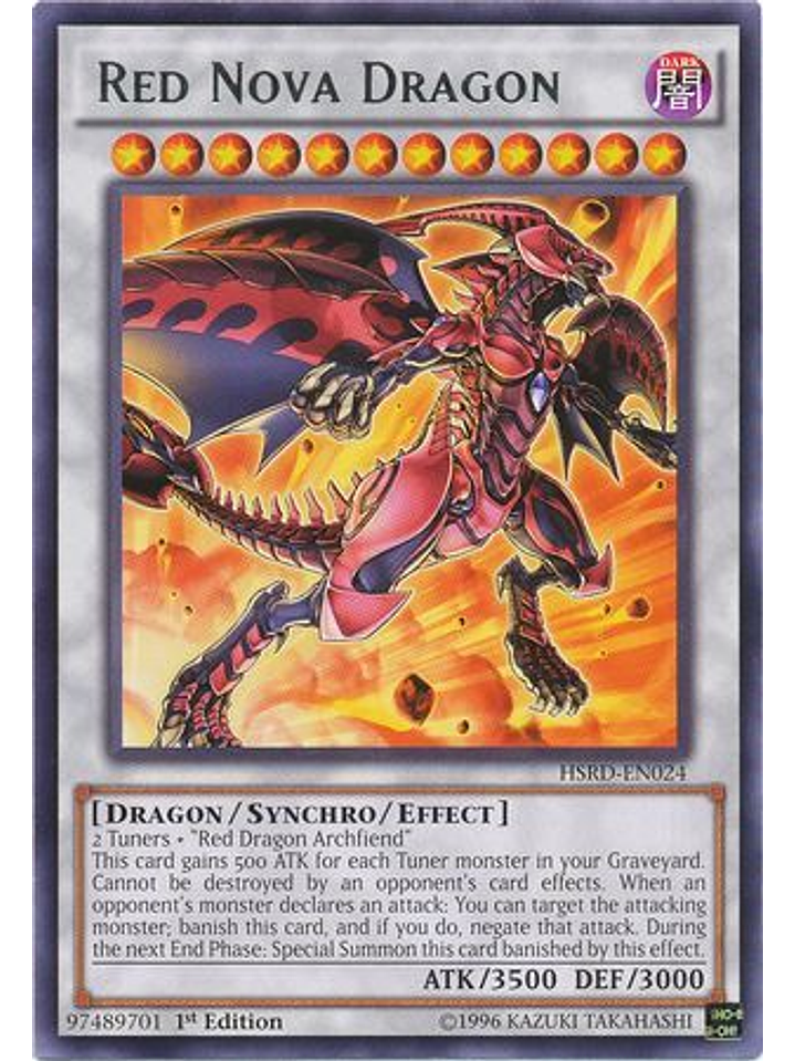Red Nova Dragon - HSRD-EN024 - Rare 1st Edition 1