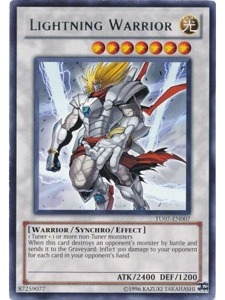 Lightning Warrior - TU07-EN007 - Rare 1