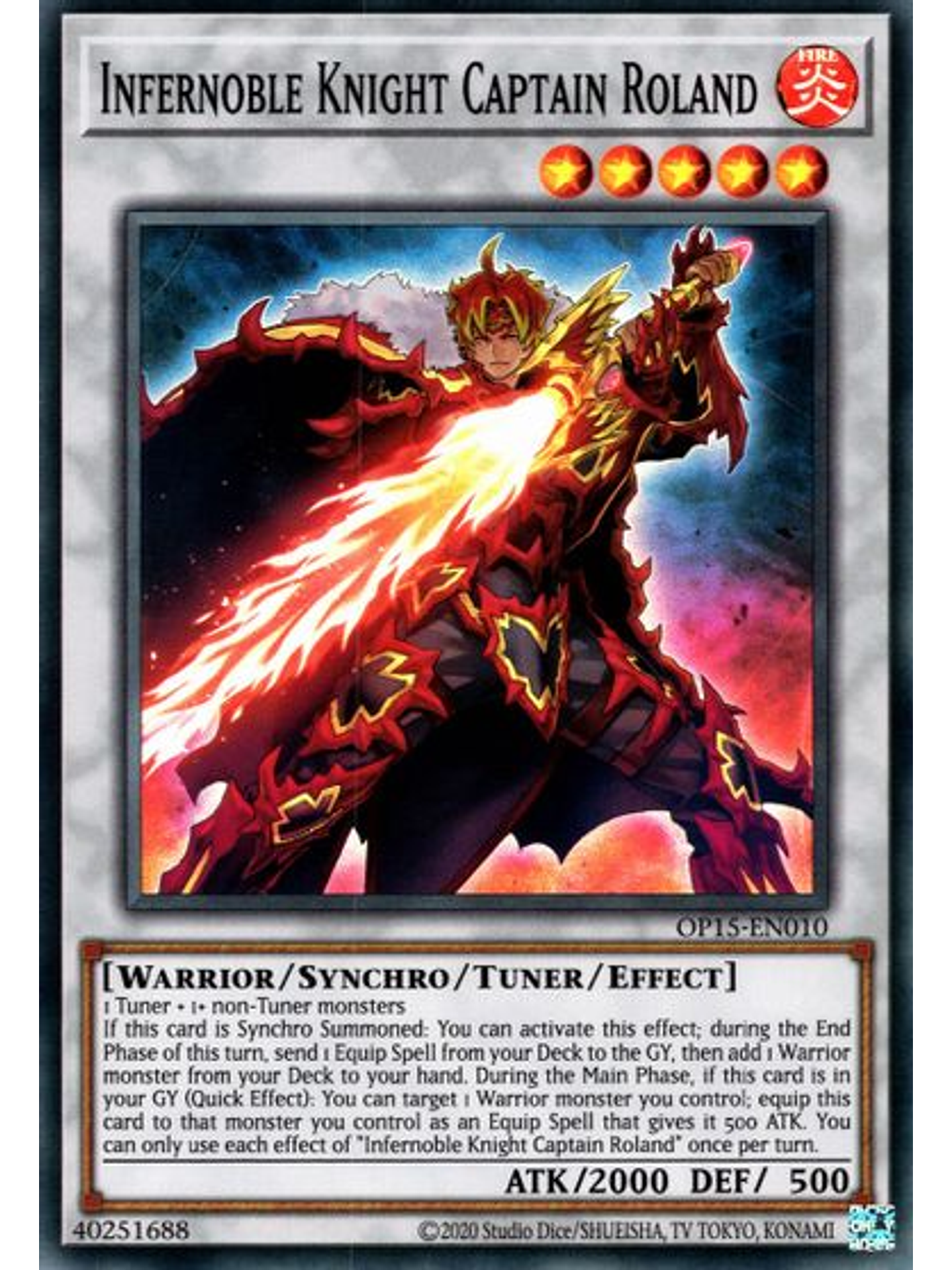 Infernoble Knight Captain Roland - OP15-EN010 - Super Rare 1