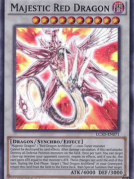 Majestic Red Dragon - LC5D-EN071 - Super Rare 1st Edition