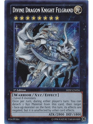Divine Dragon Knight Felgrand - SHSP-EN056 - Secret Rare 1st Edition