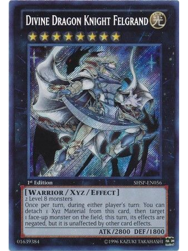 Divine Dragon Knight Felgrand - SHSP-EN056 - Secret Rare 1st Edition 1