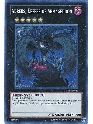 Adreus, Keeper of Armageddon - GENF-EN086 - Secret Rare Unlimited