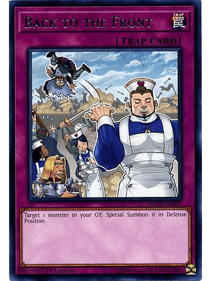 Back to the Front - MP18-EN087 - Rare 1st Edition