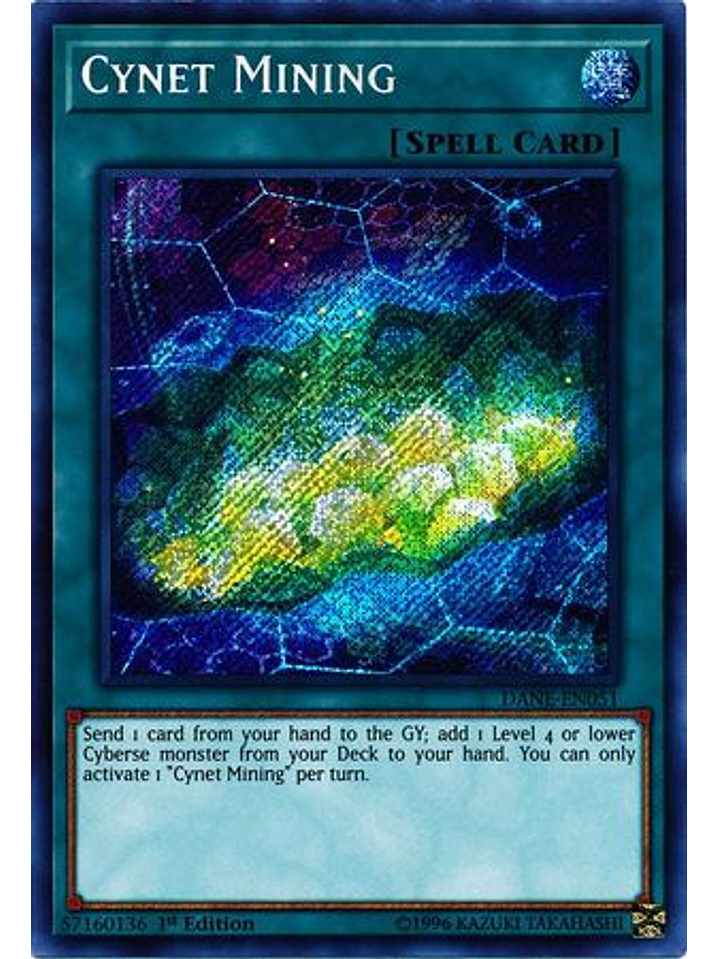 Cynet Mining - DANE-EN051 - Secret Rare 1st Edition 1