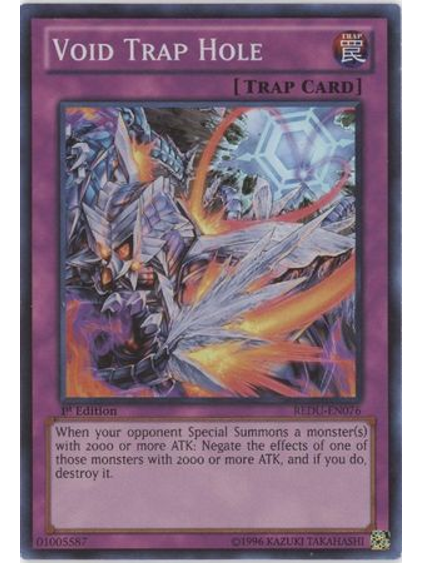 Void Trap Hole - REDU-EN076 - Super Rare 1st Edition 1
