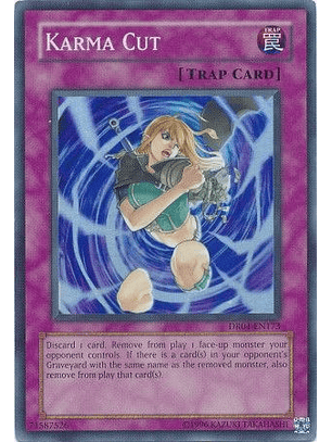 Karma Cut - DR04-EN173 - Super Rare