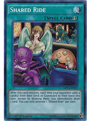 Shared Ride - MP14-EN231 - Secret Rare 1st Edition