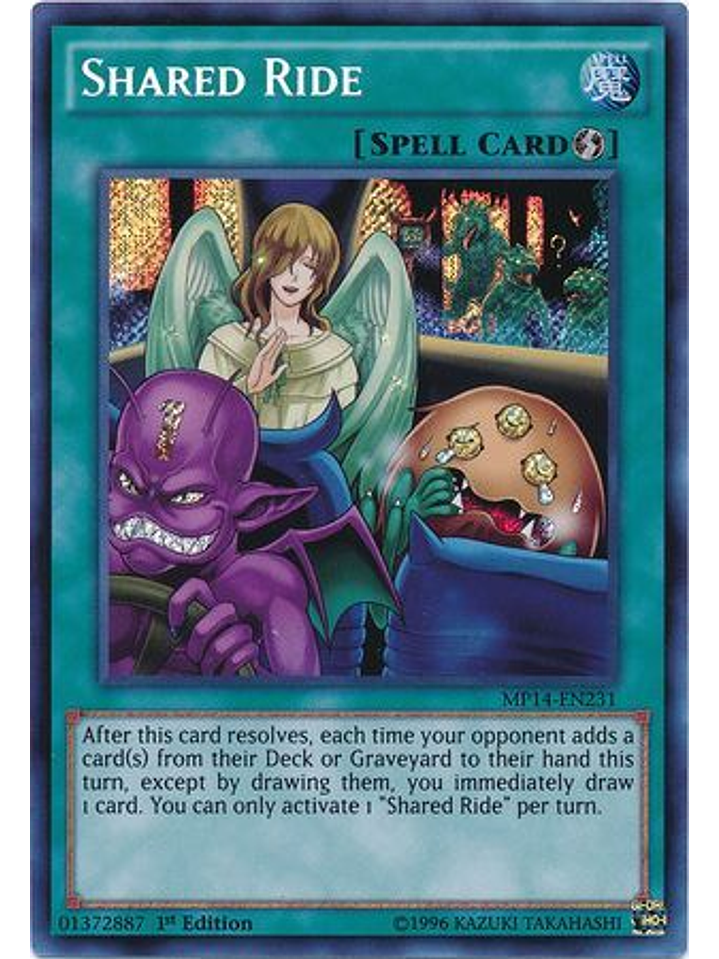 Shared Ride - MP14-EN231 - Secret Rare 1st Edition 1