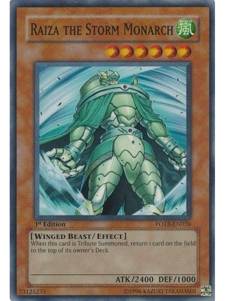 Raiza the Storm Monarch - FOTB-EN026 - Super Rare 1st Edition 1