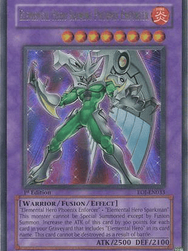 Elemental Hero Shining Phoenix Enforcer - EOJ-EN033 - Ultra Rare 1st Edition