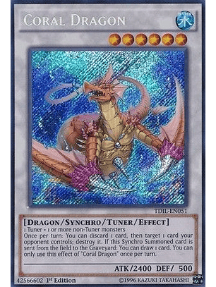 Coral Dragon - TDIL-EN051 - Secret Rare 1st Edition