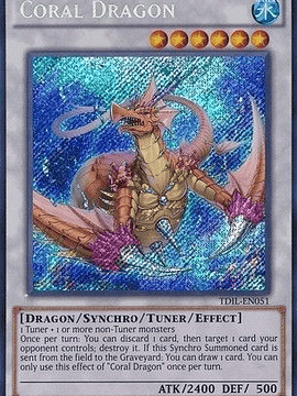 Coral Dragon - TDIL-EN051 - Secret Rare 1st Edition