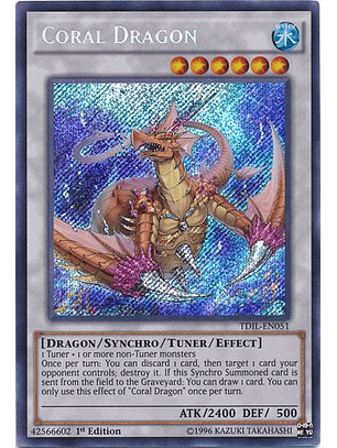 Coral Dragon - TDIL-EN051 - Secret Rare Unlimited