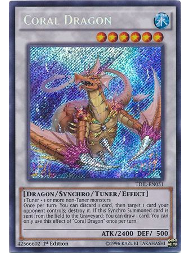 Coral Dragon - TDIL-EN051 - Secret Rare Unlimited 1