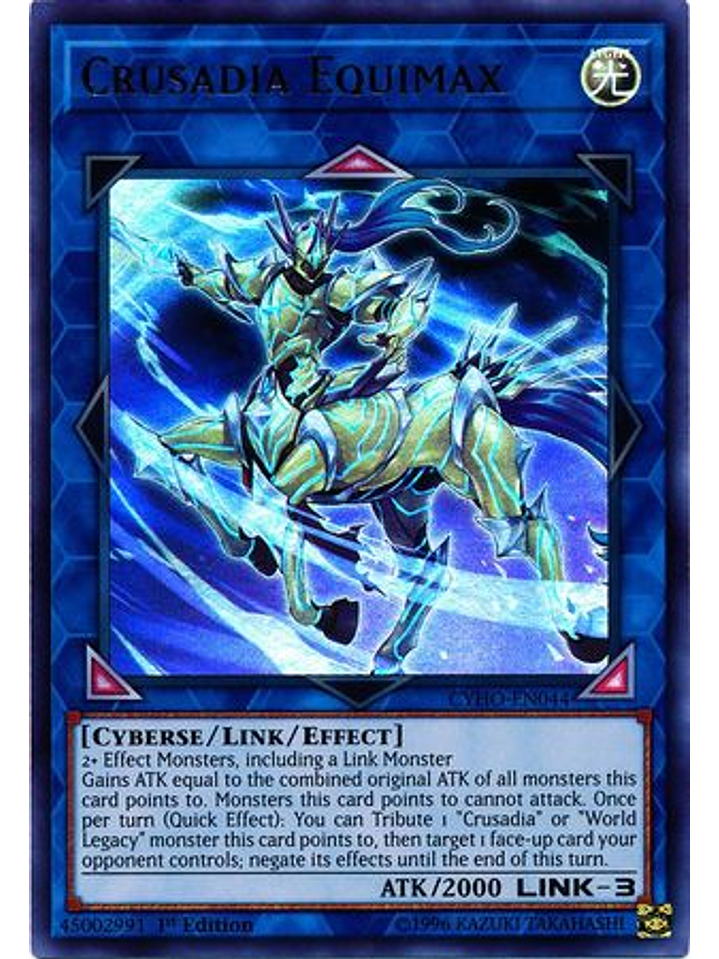 Crusadia Equimax - CYHO-EN044 - Ultra Rare 1st Edition 1