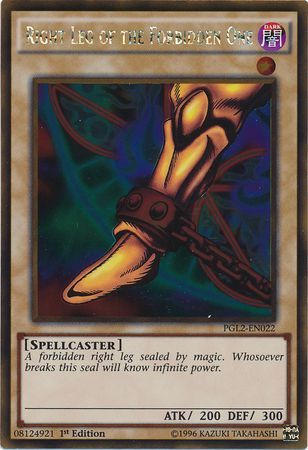 Right Leg of the Forbidden One - PGL2-EN022 - Gold Rare 1st Edition