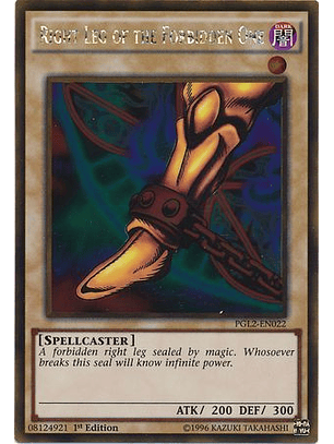 Right Leg of the Forbidden One - PGL2-EN022 - Gold Rare 1st Edition