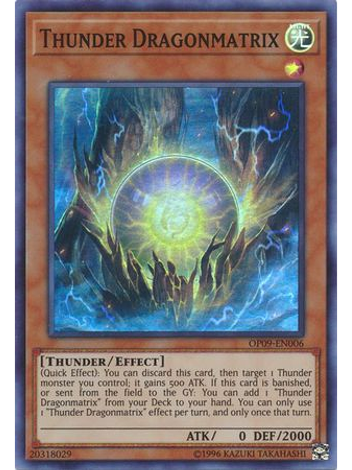 Thunder Dragonmatrix - OP09-EN006 - Super Rare 1