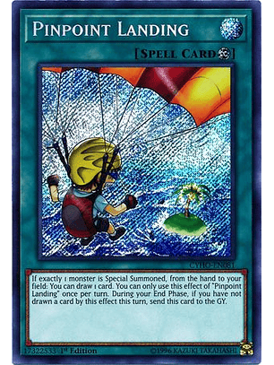 Pinpoint Landing - CYHO-EN081 - Secret Rare 1st Edition