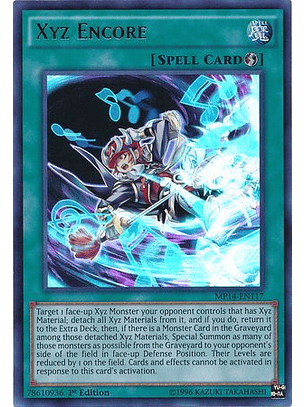 Xyz Encore - MP14-EN117 - Ultra Rare 1st Edition