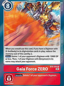 BT9-095 R Gaia Force ZERO