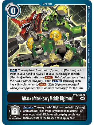 BT9-102 C Attack of the Heavy Mobile Digimon!