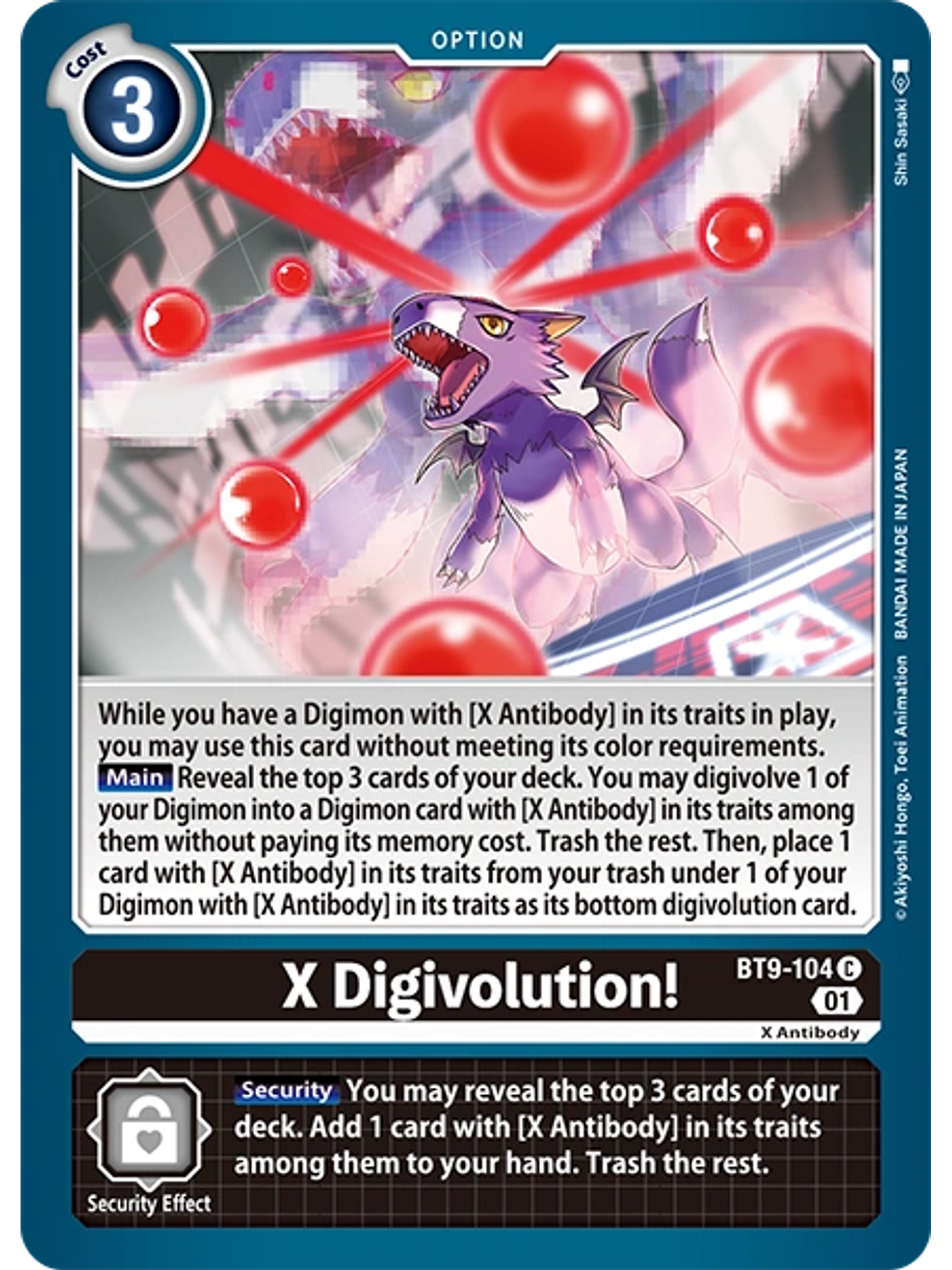 BT9-104 C X-Digivolution 1