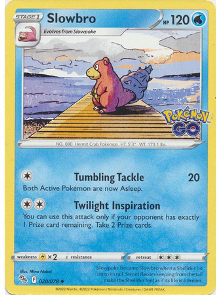 Slowbro - 020/078 - Uncommon 1