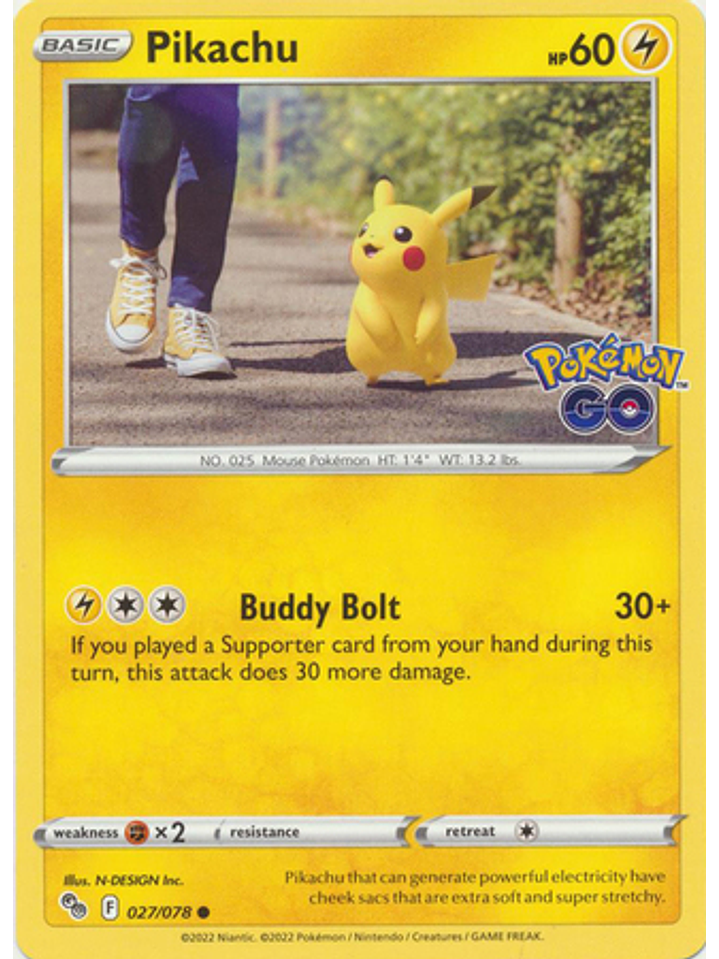 Pikachu - 027/078 - Common 1