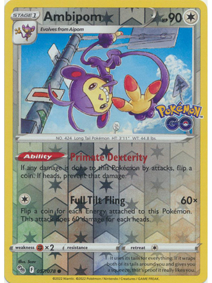 Ambipom - 057/078 - Common Reverse Holo 1